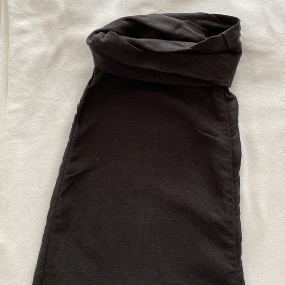 Aritzia Wilfred Allant Crop Tie Waist Button Fly Linen Blend pants Size 4 - Picture 10 of 15